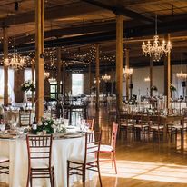 a room with a table and chairs