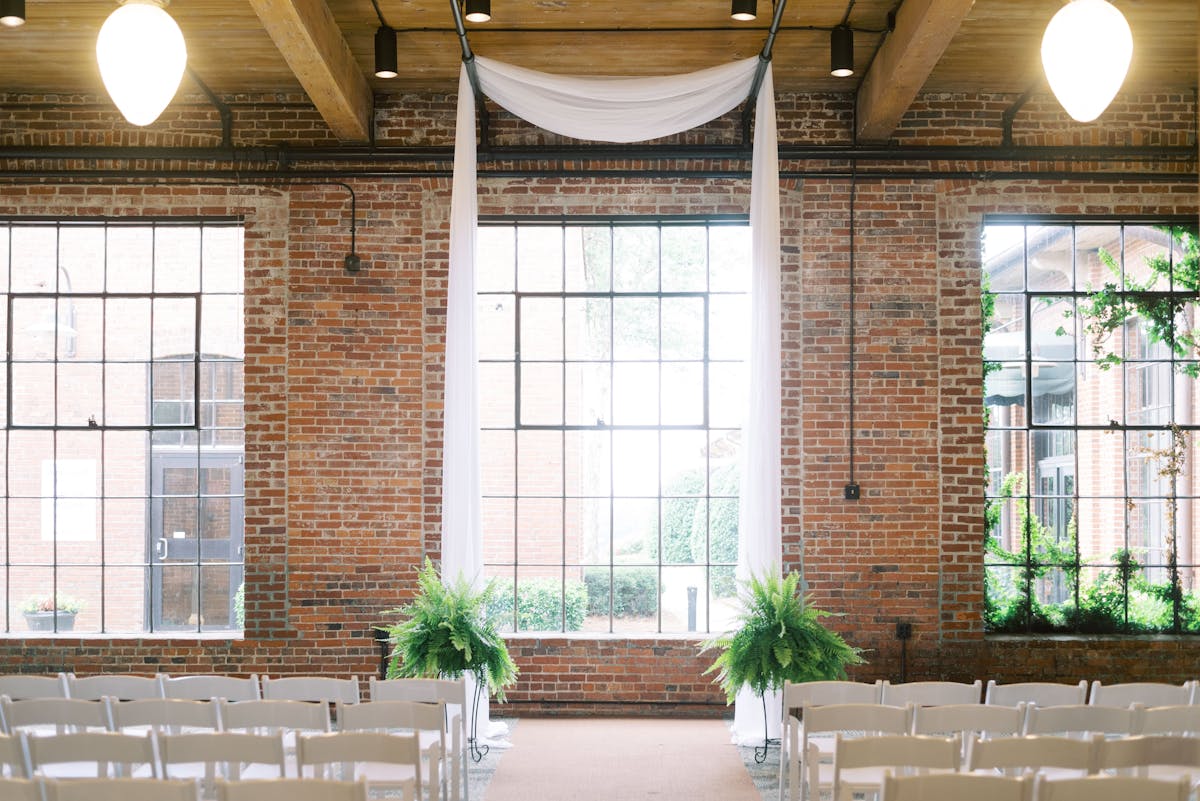 a room with chairs