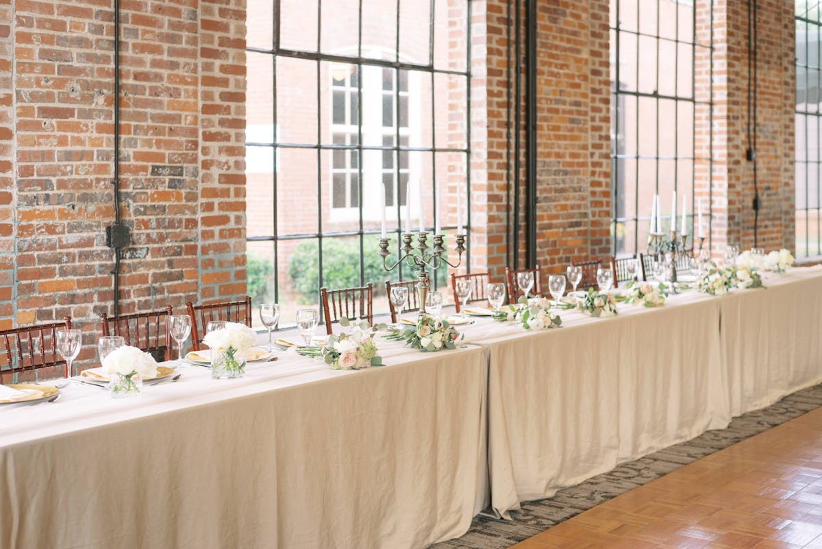 a room with a table and chairs