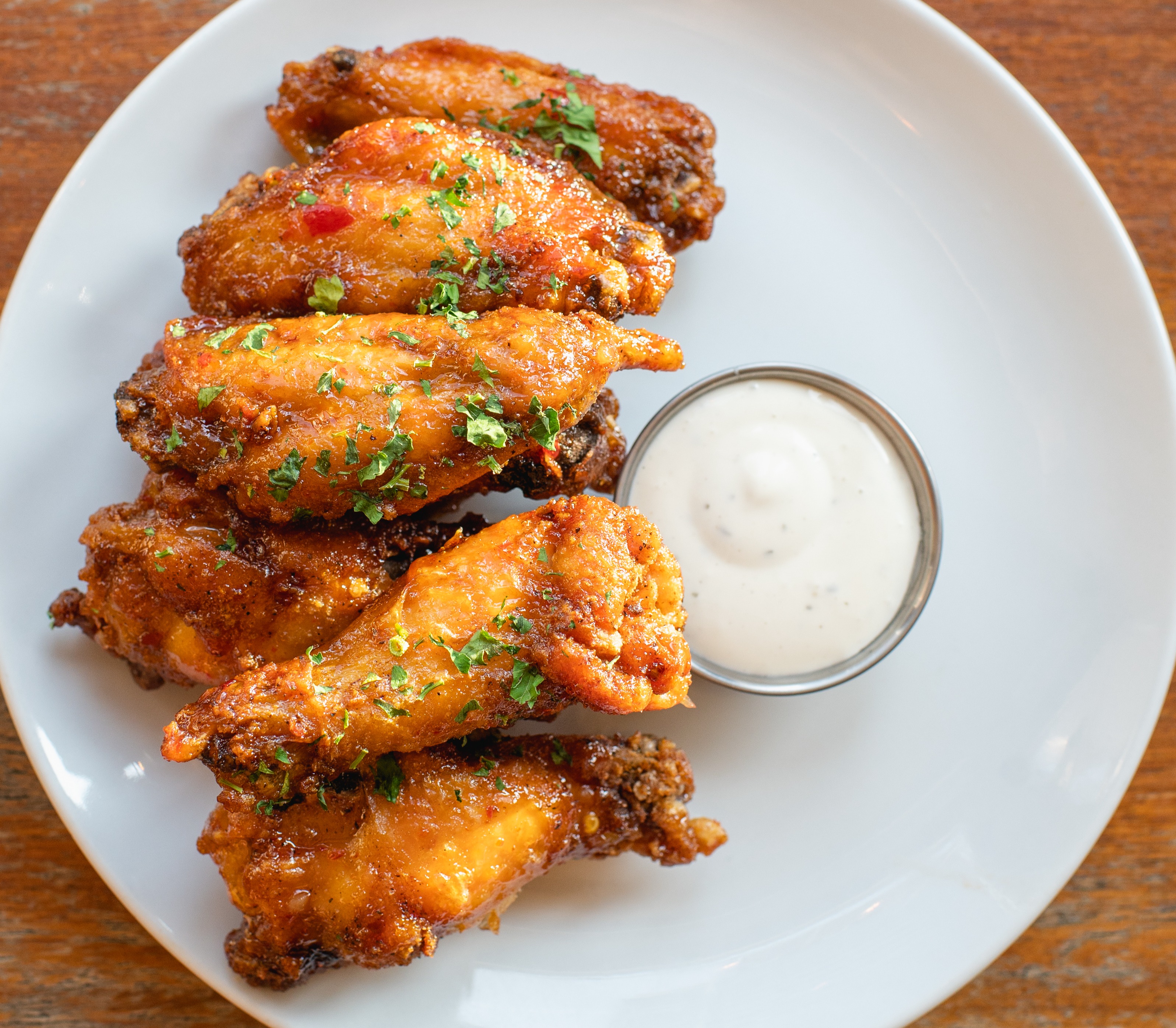 a plate of food on a table