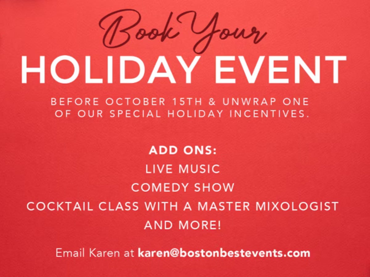 Back Bay Social Holiday Event Specials