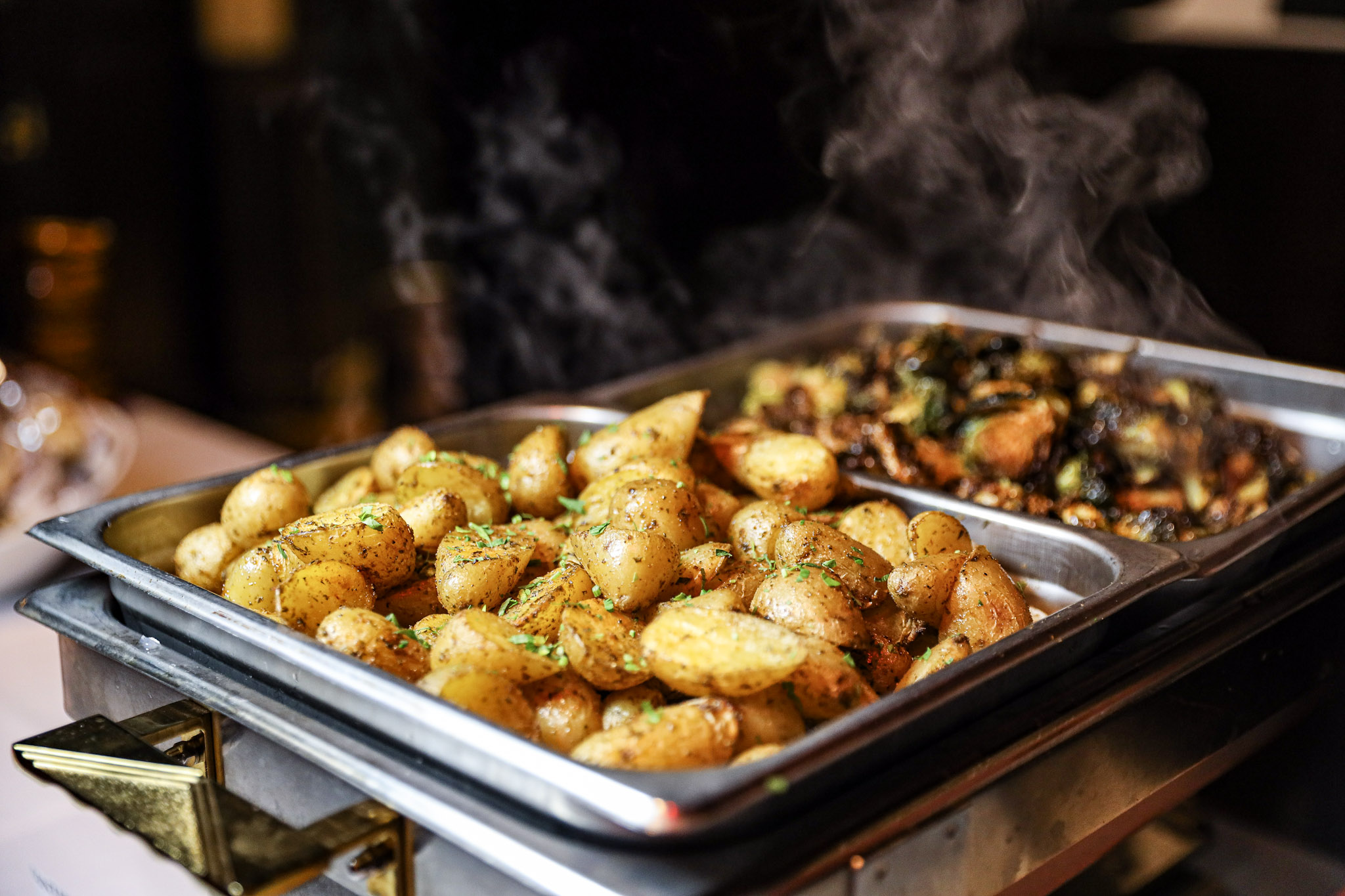 Roasted potatoes from the private events menu