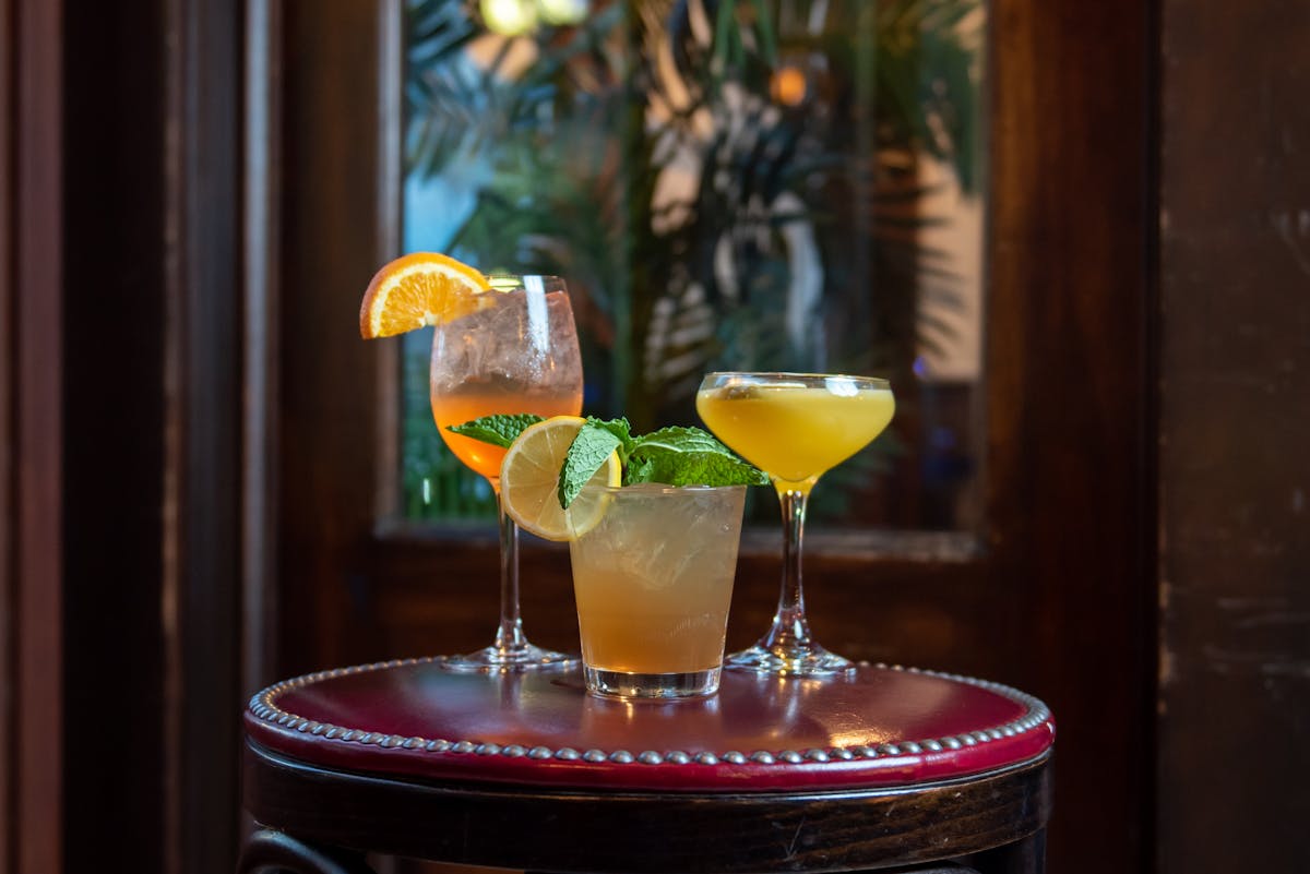 three cocktails