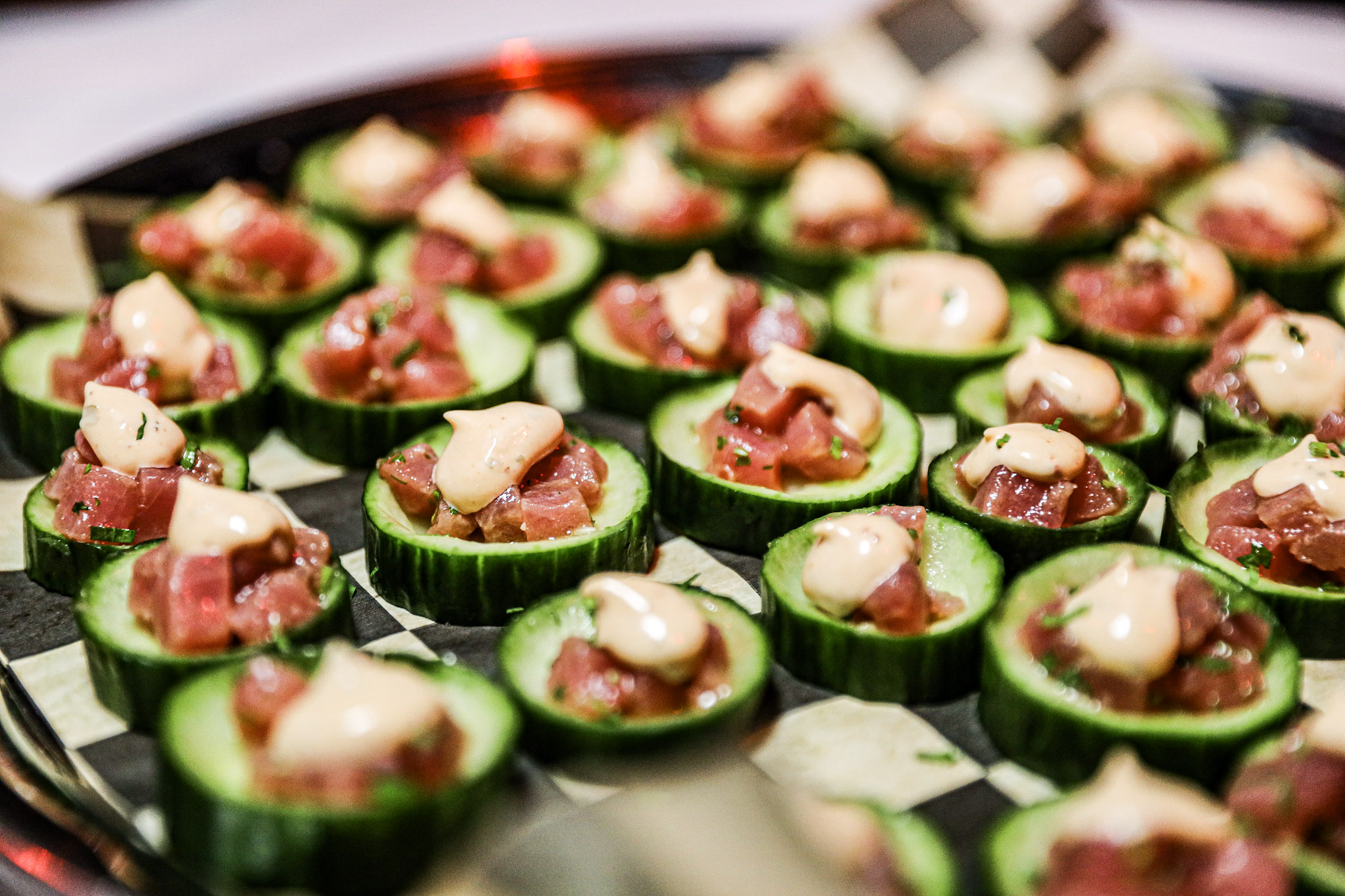 Tuna tartare hors d'oeuvre