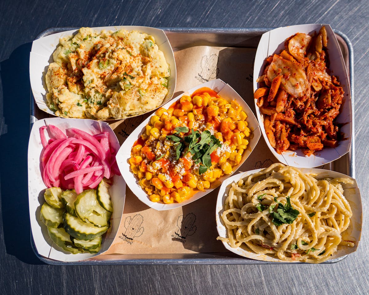 a box filled with different types of food