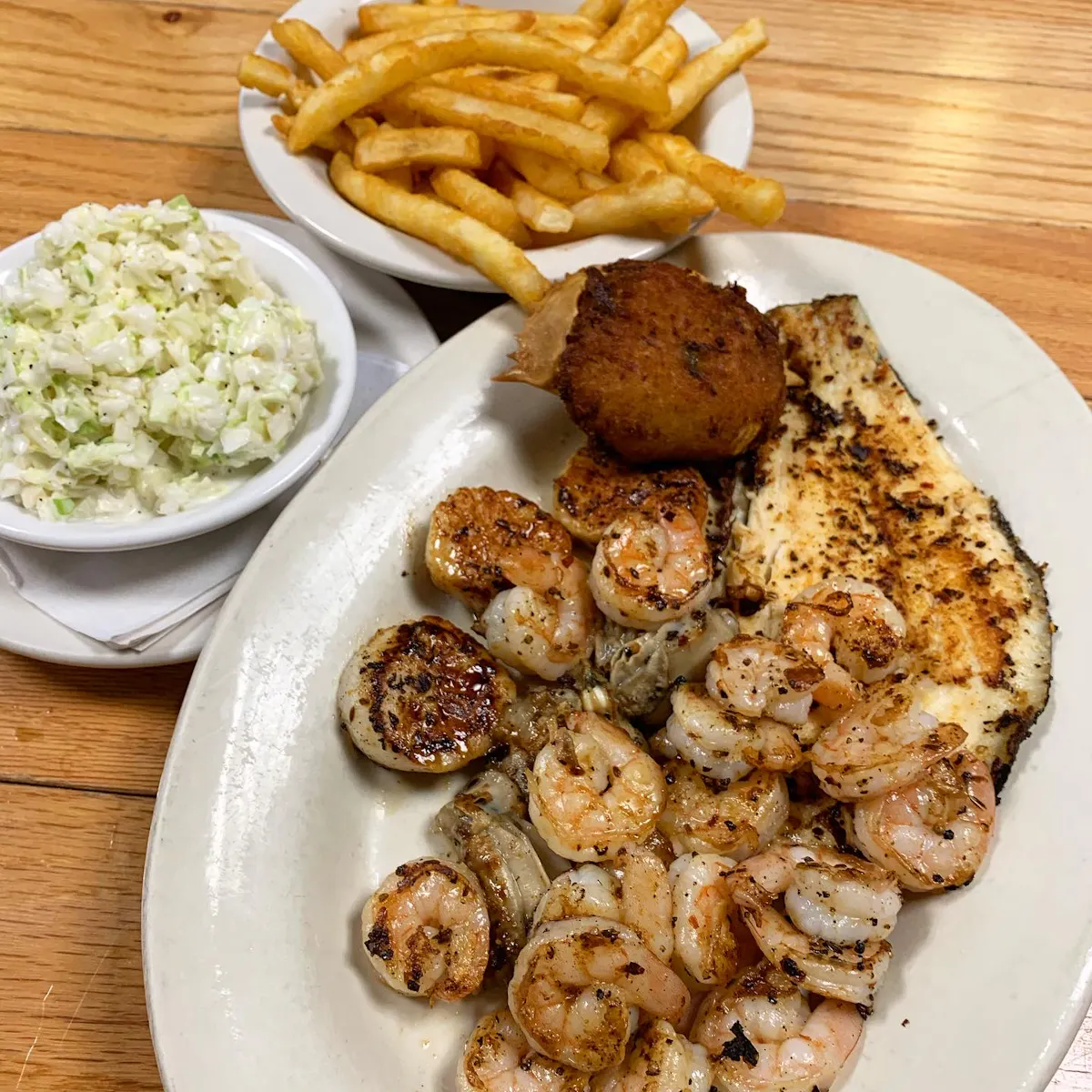 a plate of food on a table