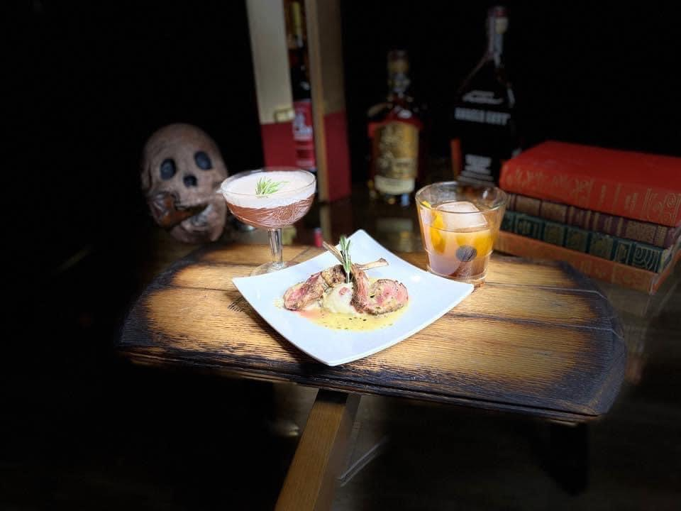 a plate of food on a table