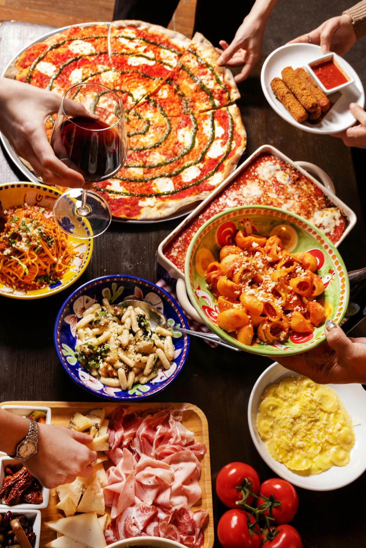 a bowl of food on a table