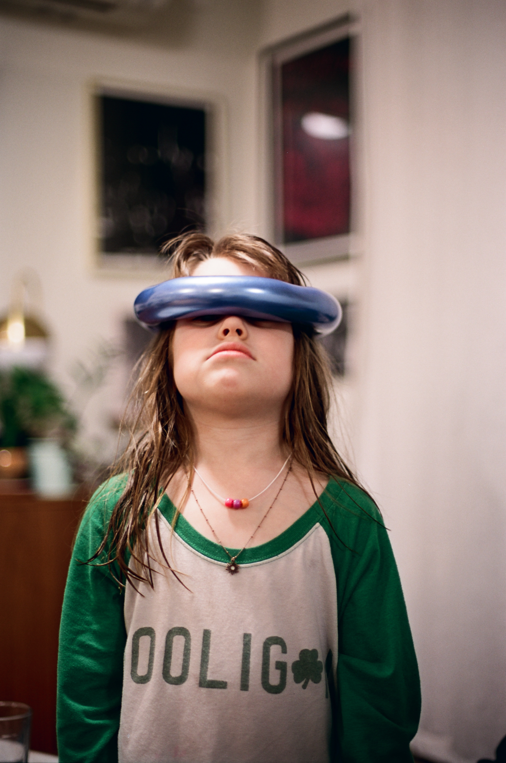 a person wearing a green shirt