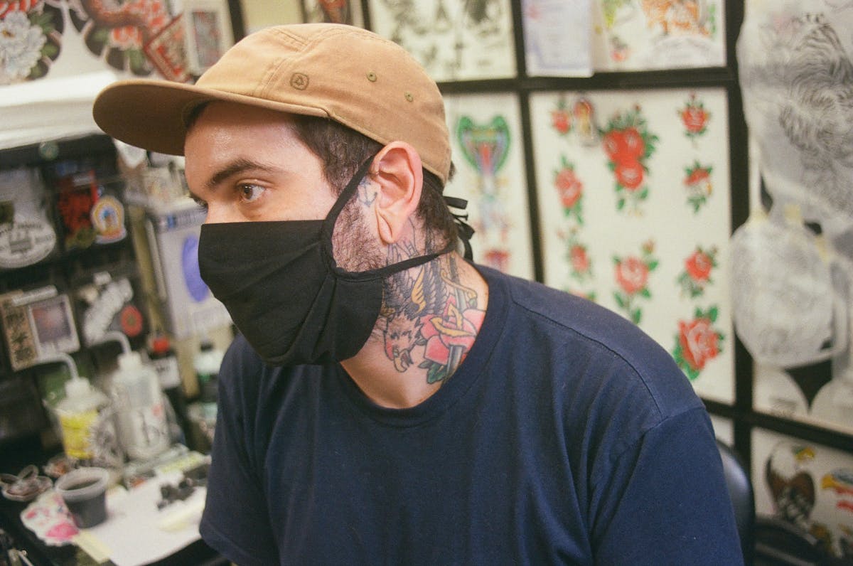 a man wearing a hat