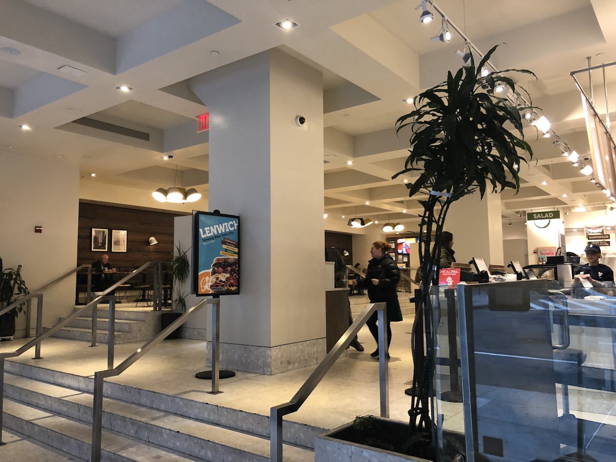 Indoor view of Lenwich in Financial District FIDI 