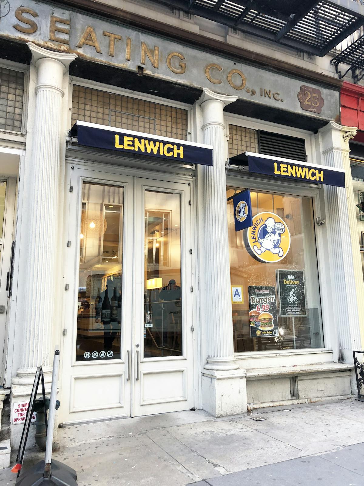 a store front at day