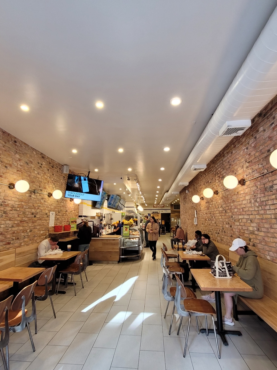 Inside View of the Lenwich store at 74th Street 