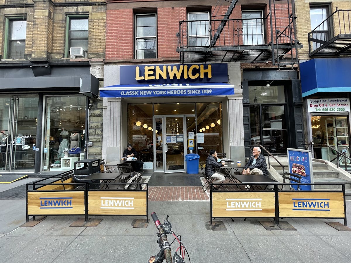 Store Front of Lenwich on 74th Street 