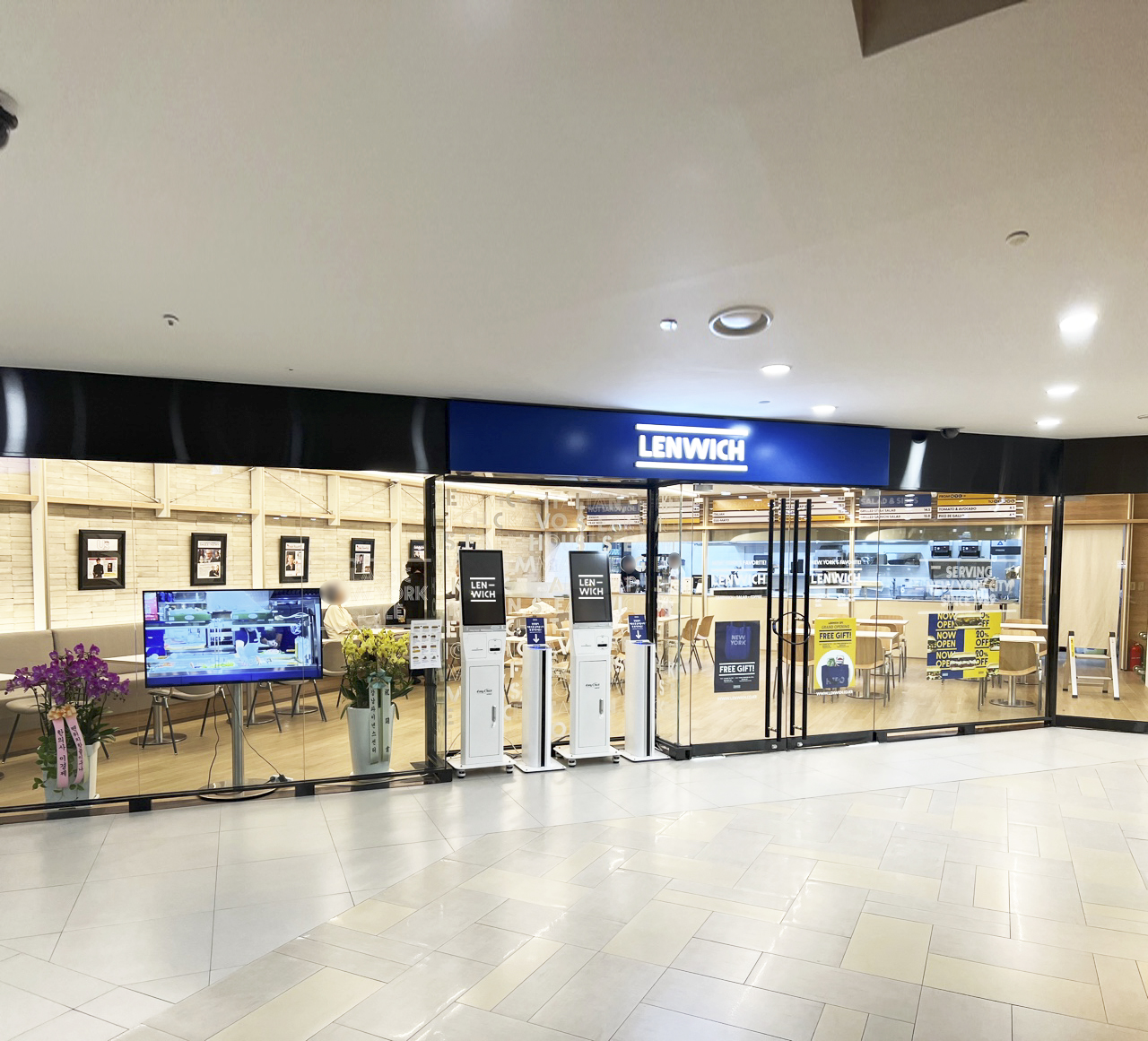 store front of Lenwich in Gangnam South Korea Seoul