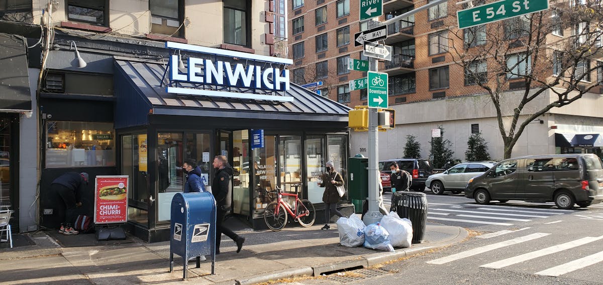 Lenwich 54 Store Front Exterior