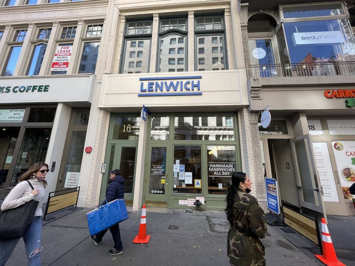 Lenwich 23 Store Front Exterior
