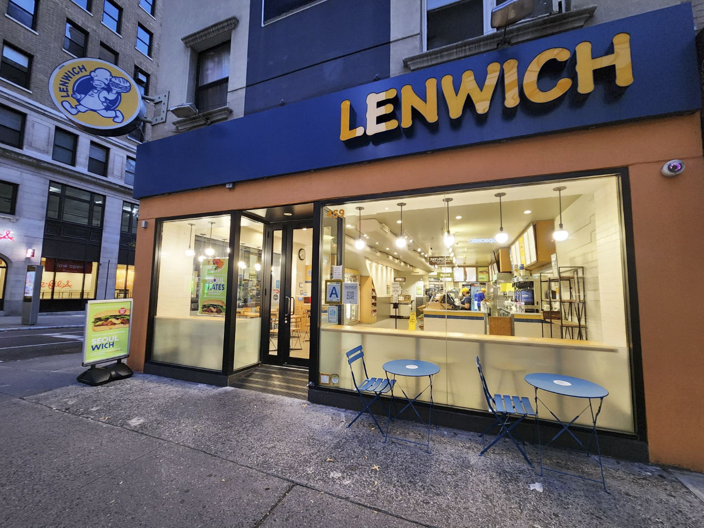 Another Point of View of store front of Lenwich Murray Hill 