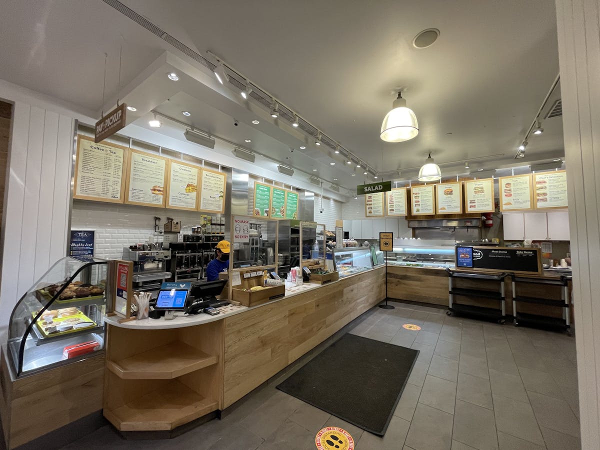 interior shot of Lenwich at 55th Street and Eighth avenue 