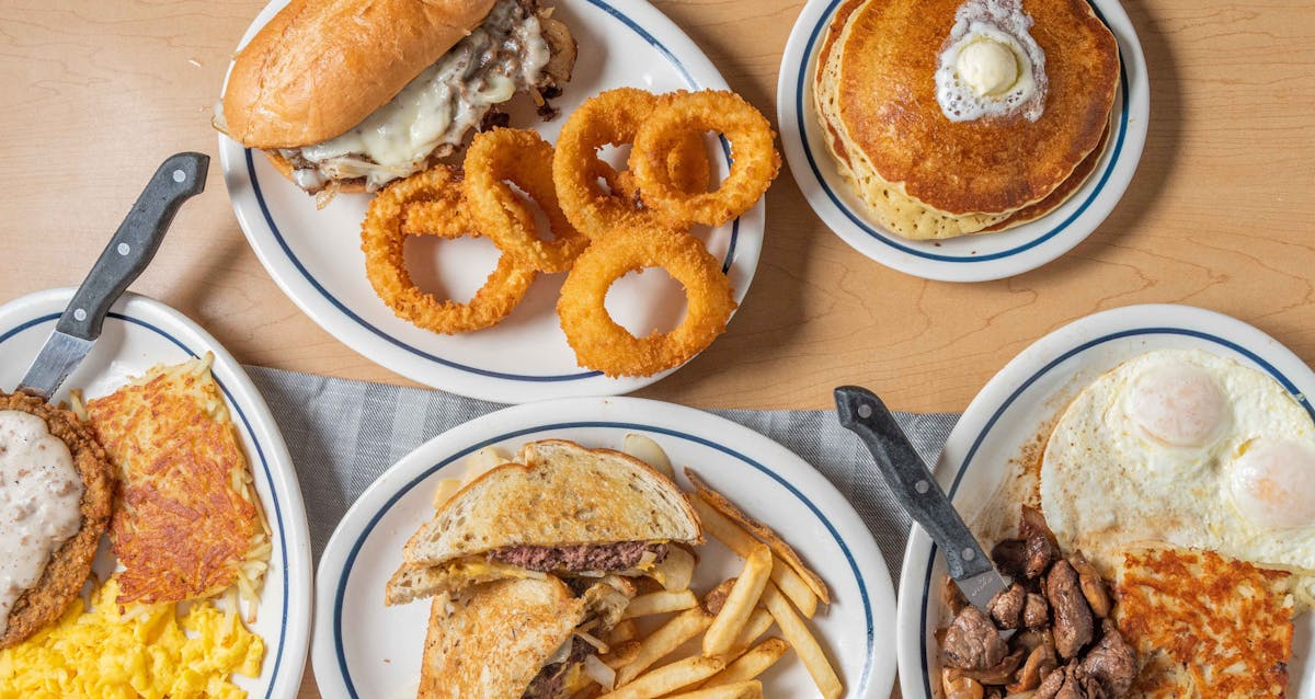 a plate of food on a table
