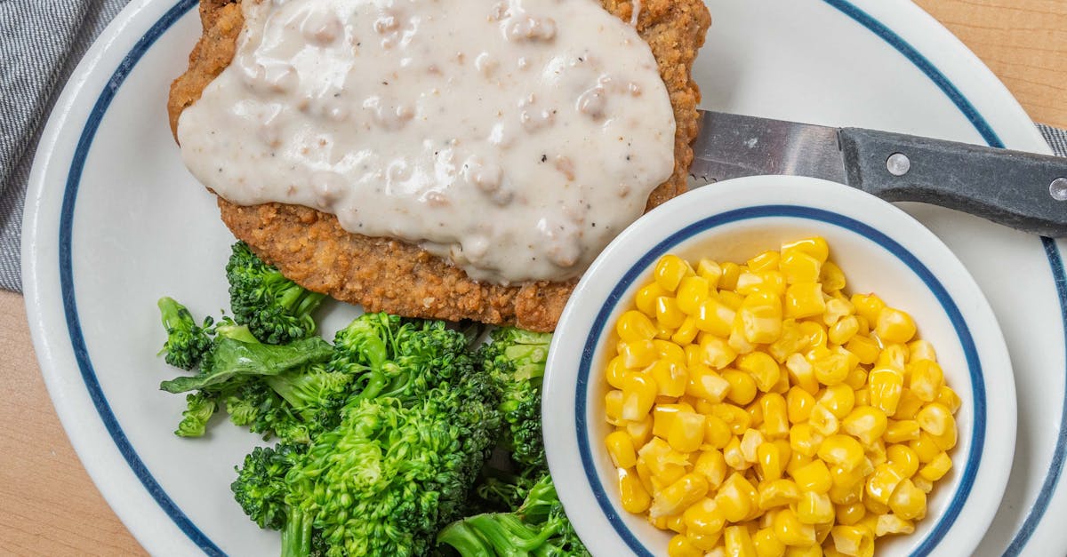 a plate of food with broccoli