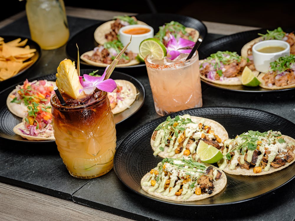 a plate of food on a table
