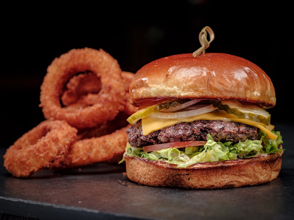 a close up of a sandwich sitting on top of a table