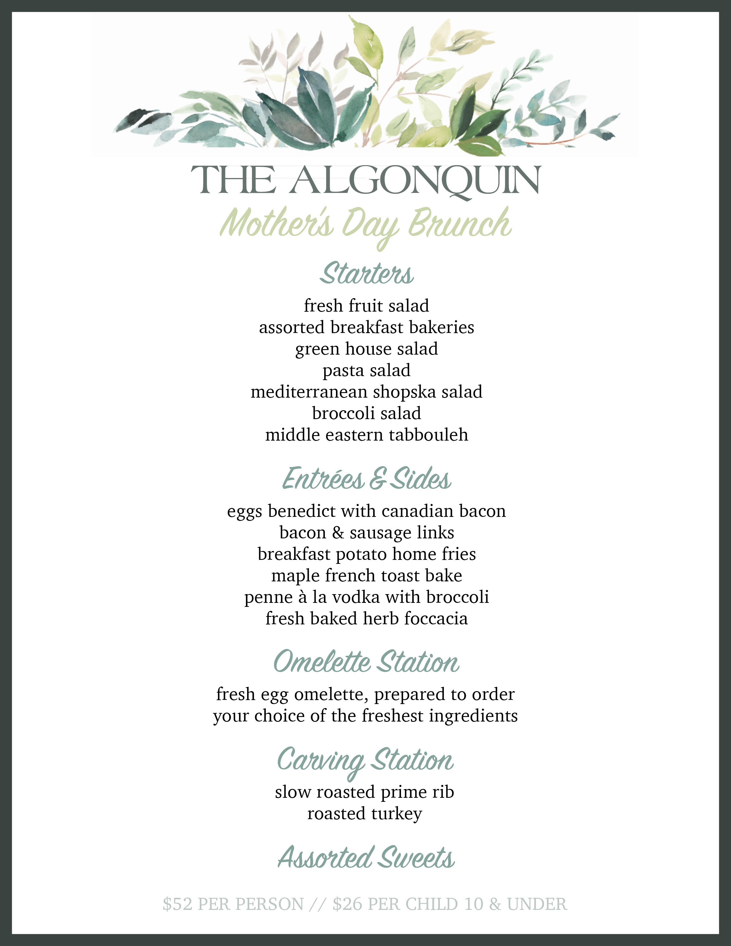 The Algonquin Restaurant — from the gallery