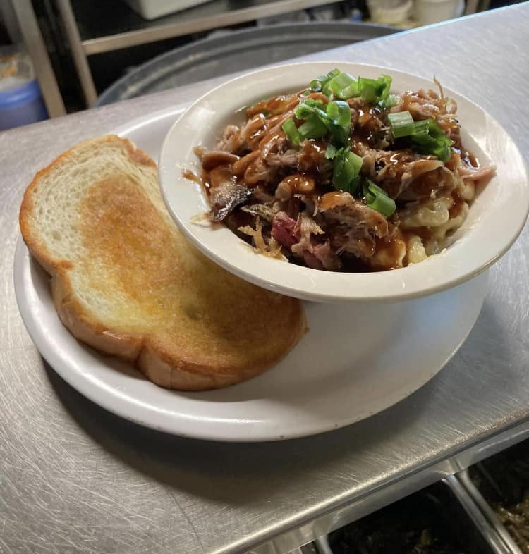 a plate of food on a table