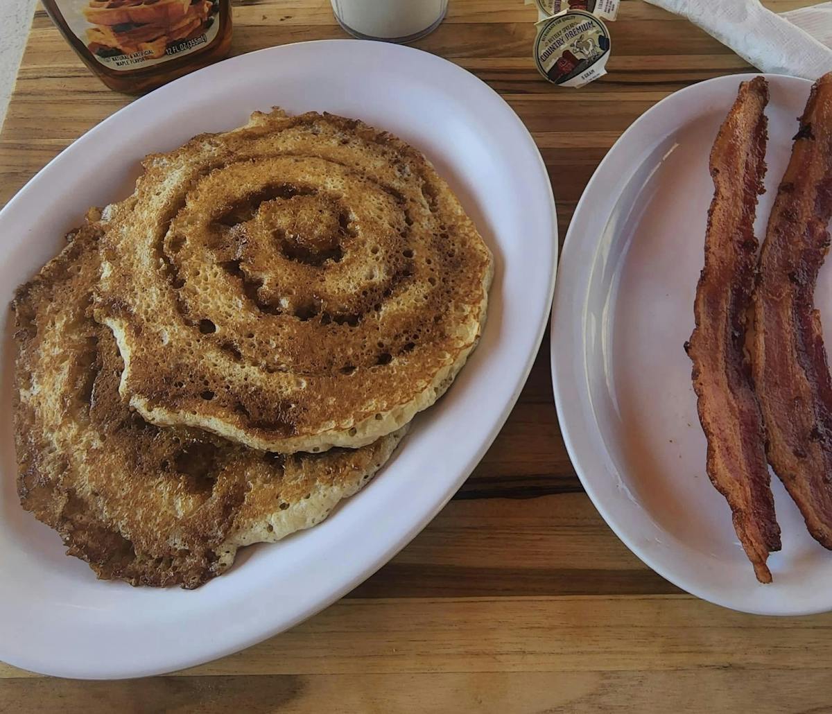 a plate of food on a table