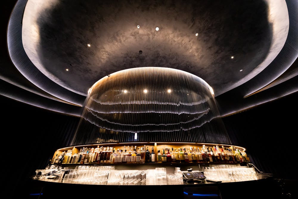 a close up of a pan on a table
