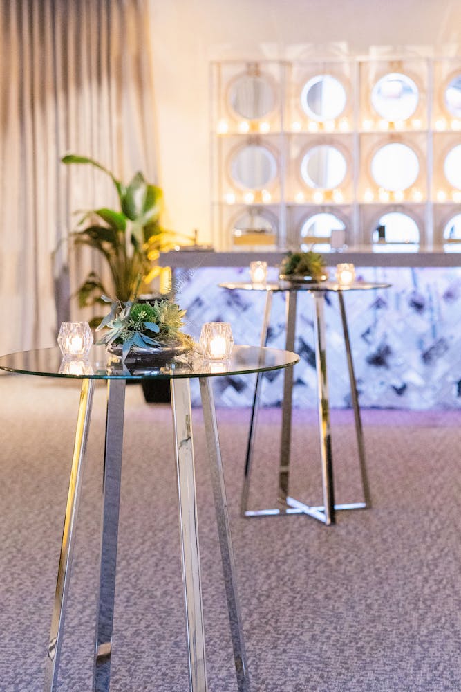 a vase of flowers on a table