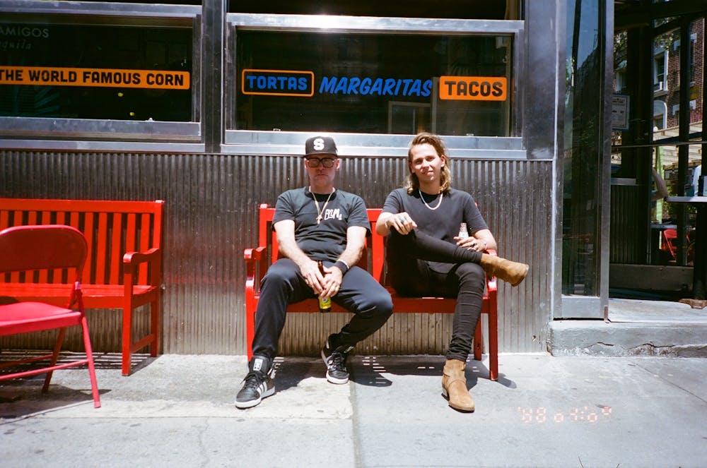 a person sitting on a bench