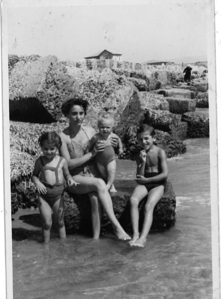 a group of people posing for a photo
