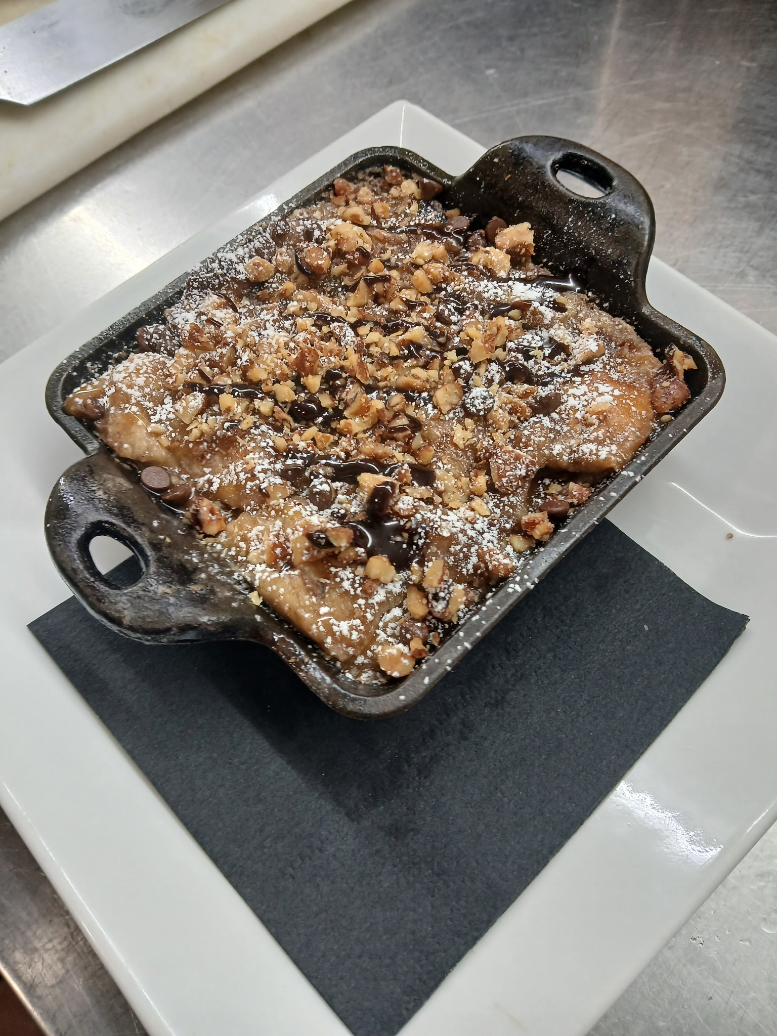 a pan of food on a tray