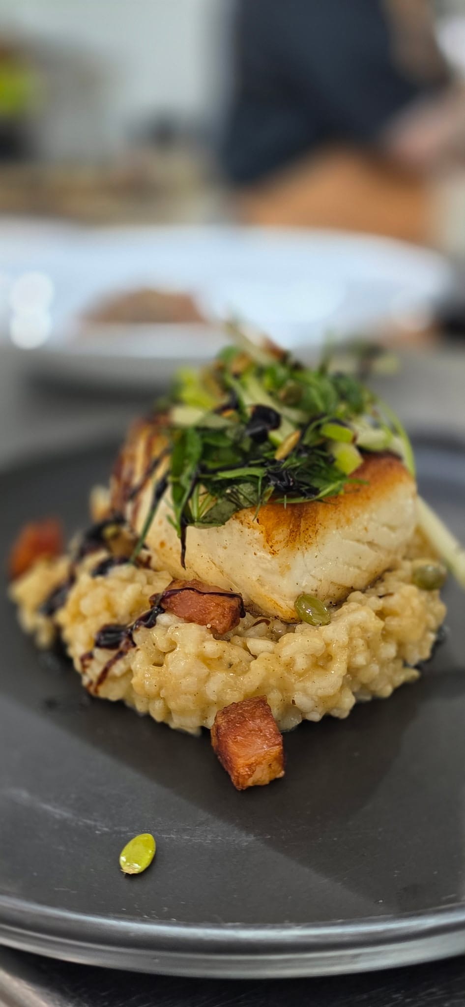 a plate of food on a table