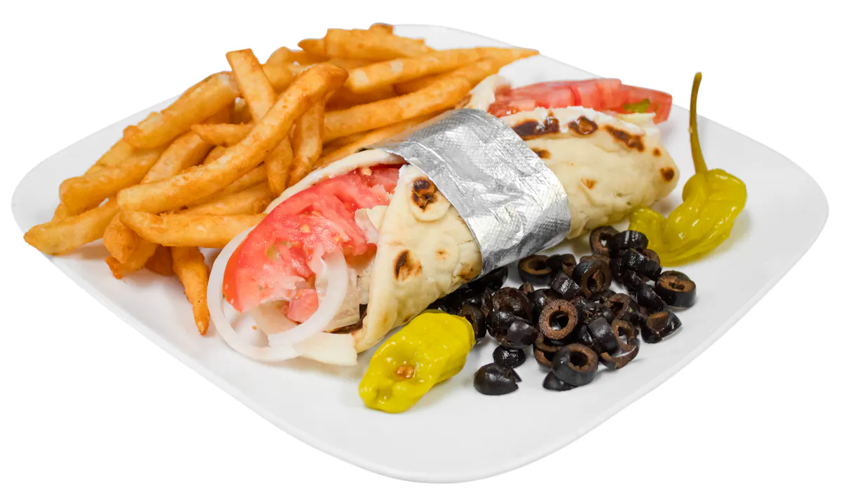 a sandwich and fries on a plate