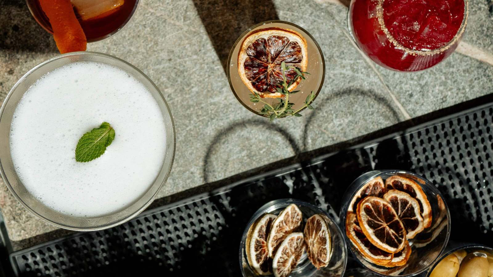 a tray of food on a table