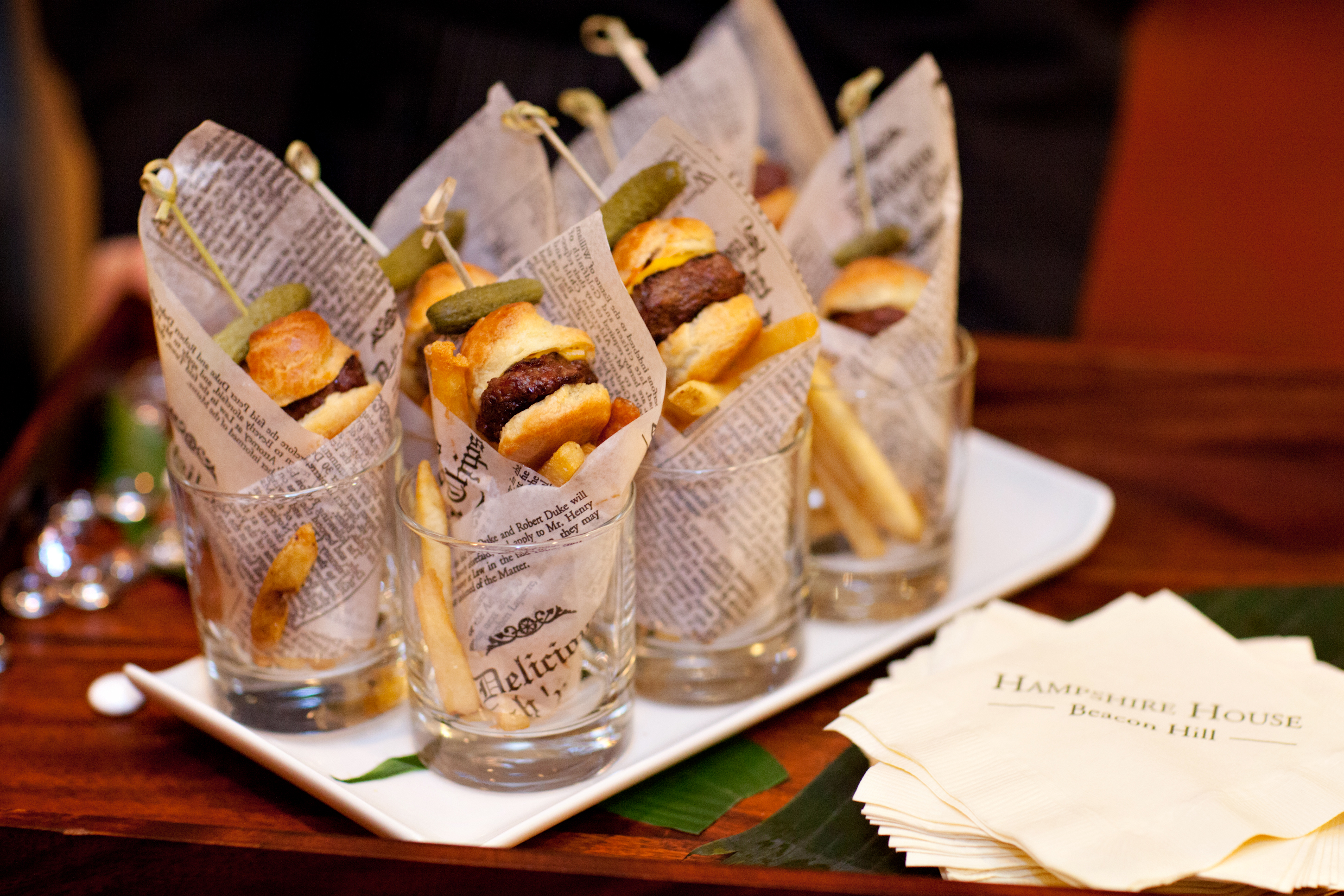 a tray of appetizers on a table