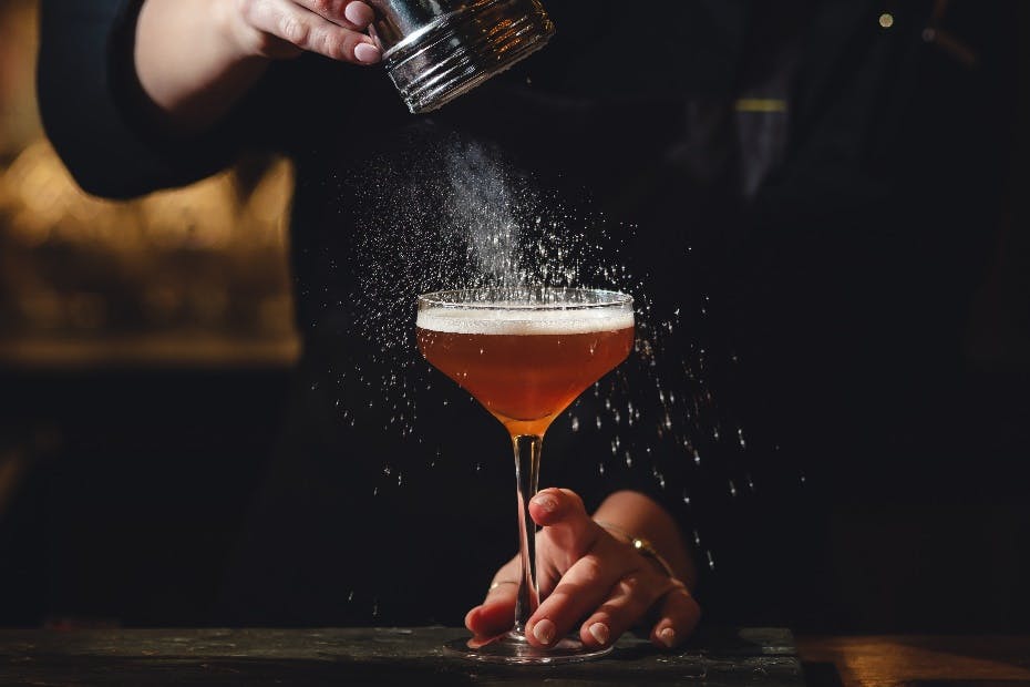 A final flair of garnish, lightly dusted over our signature cold-brew martini. If your guests are fans of an espresso martini, they are bound to be impressed with this twist on the classic!
