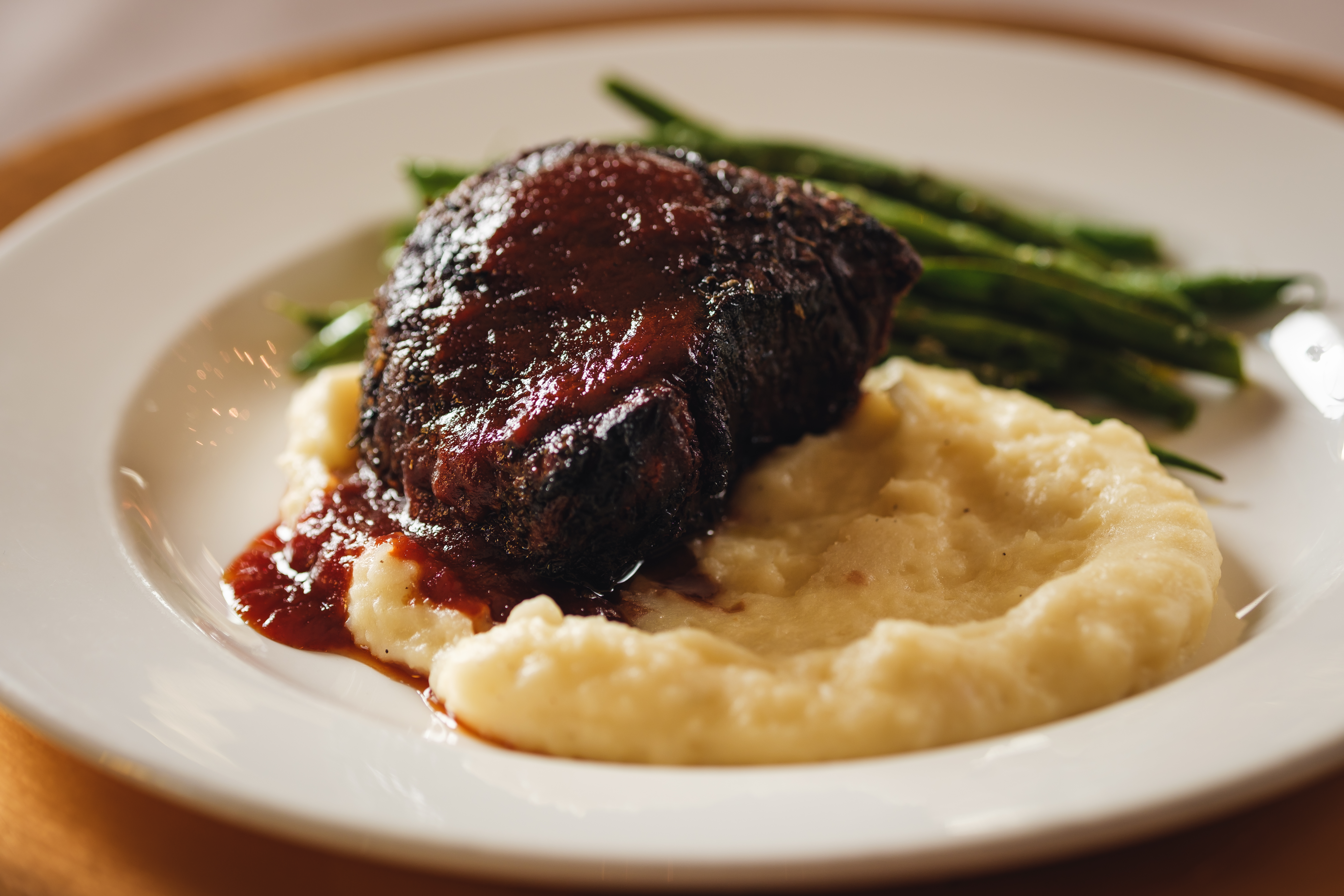 a close up of a plate of food