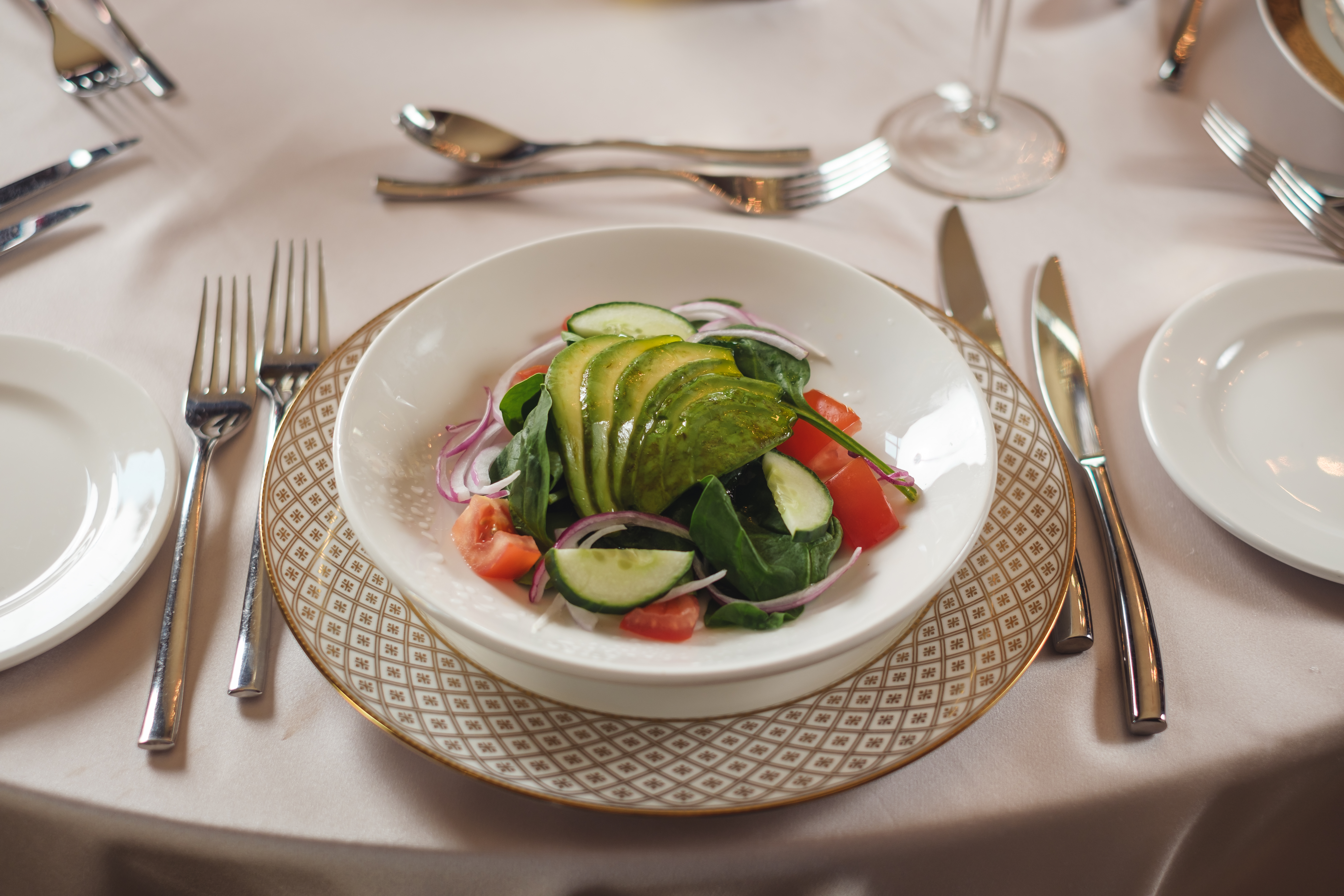 a plate of food on a table