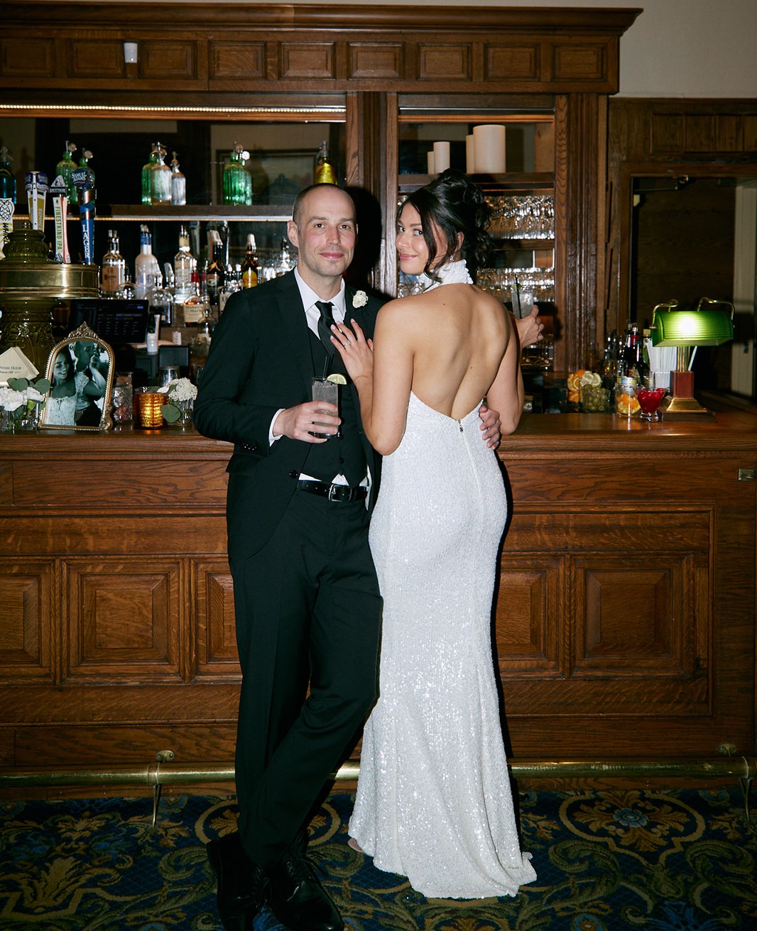 a person standing in a room