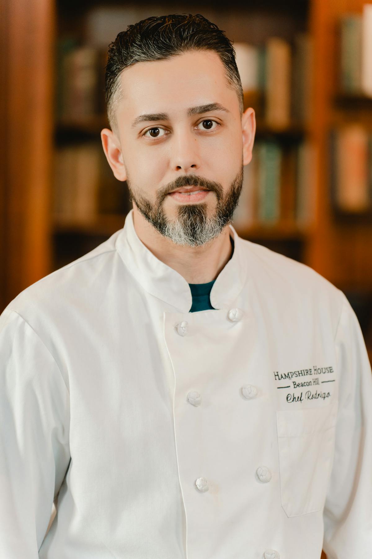 a man wearing a white shirt