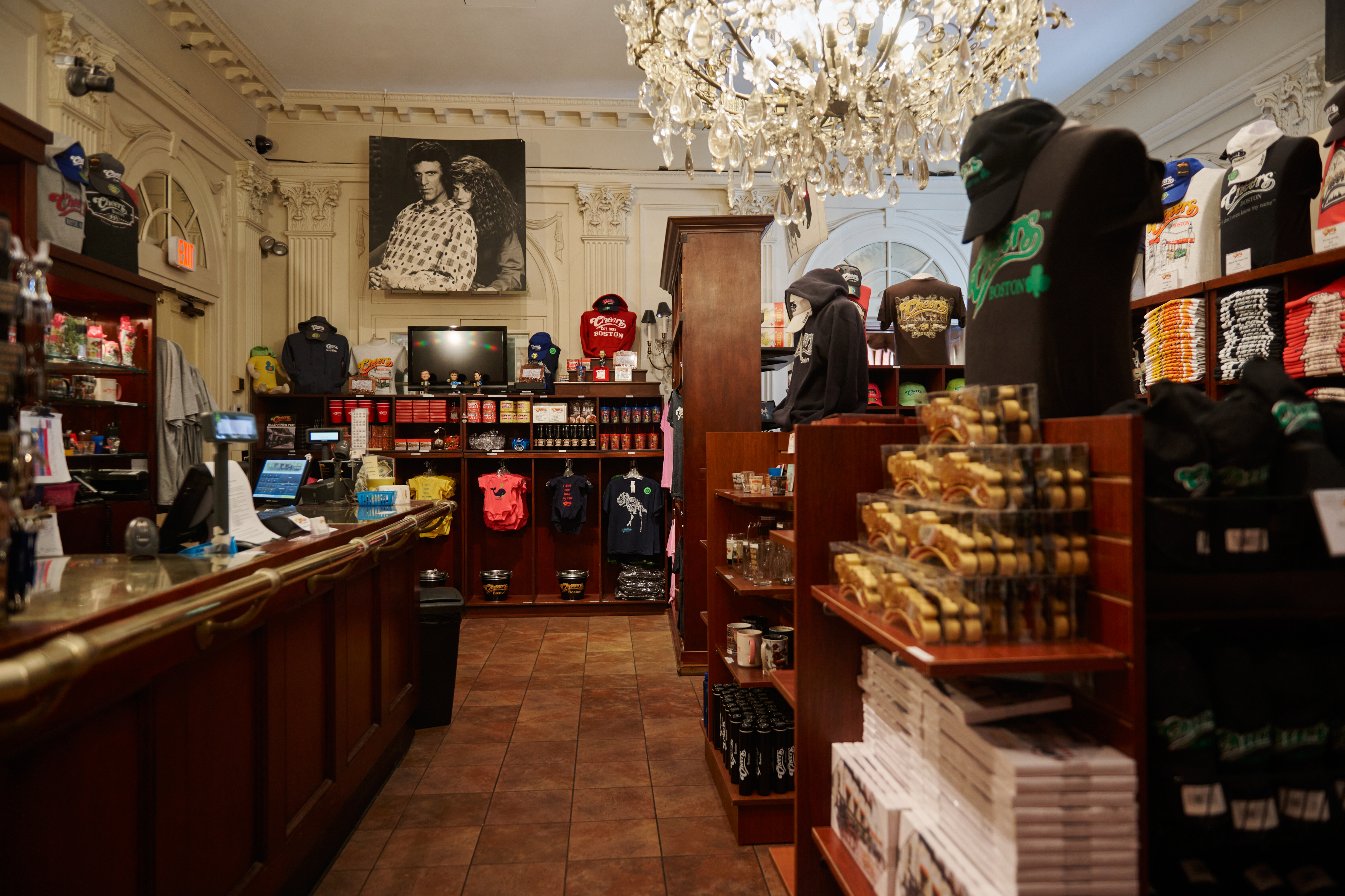 a retail store with merchandise