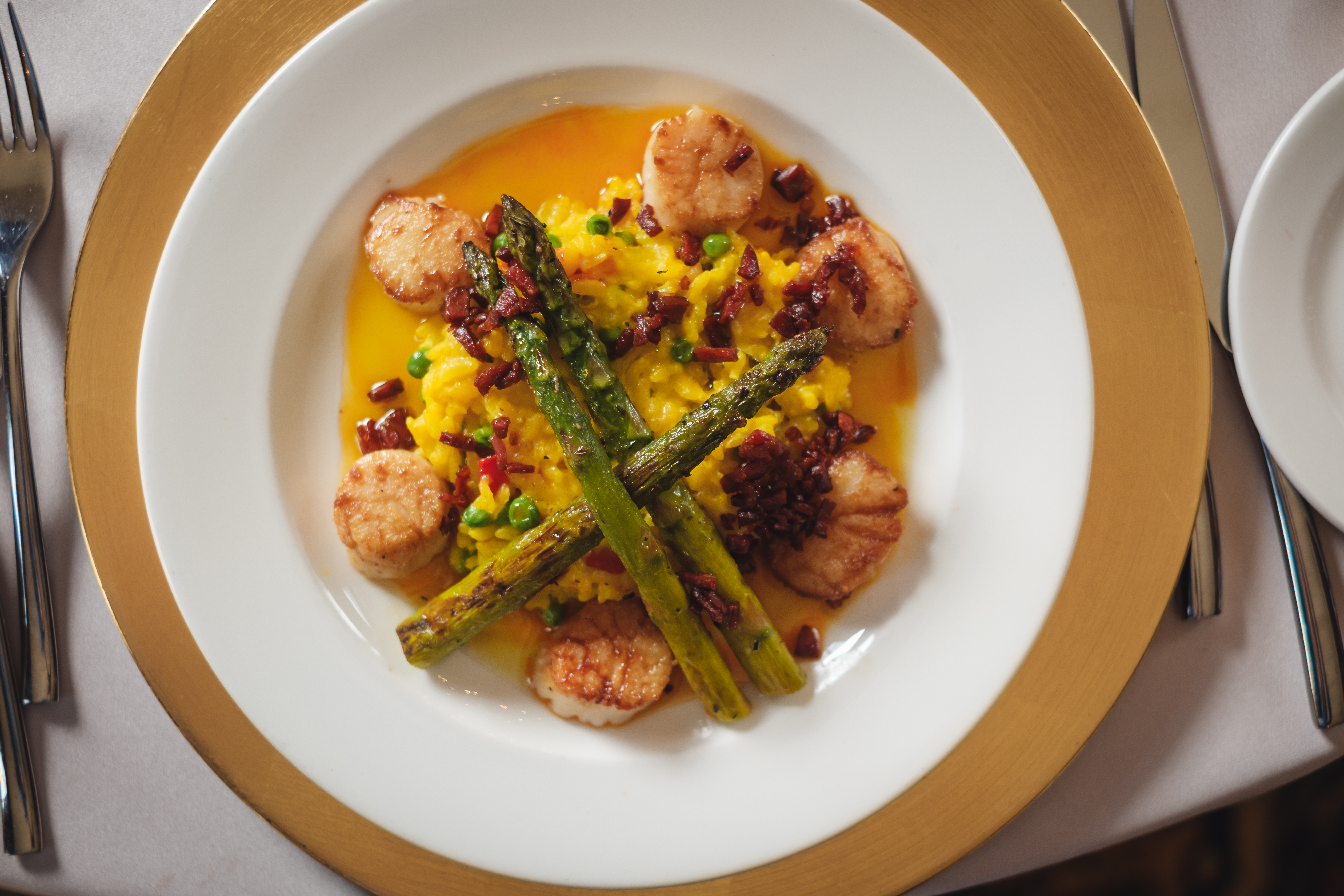 a plate of food on a table