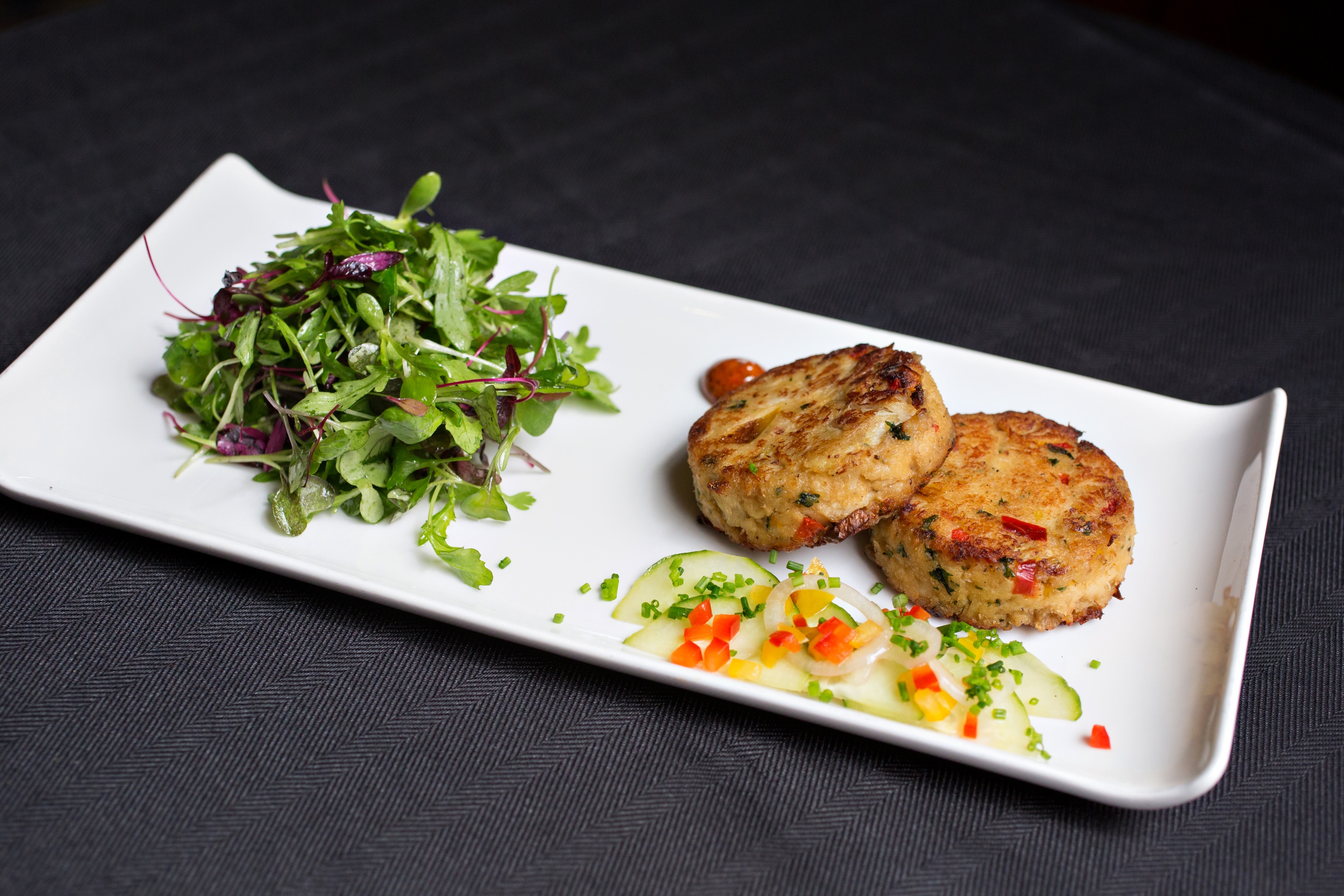 a plate of food on a table