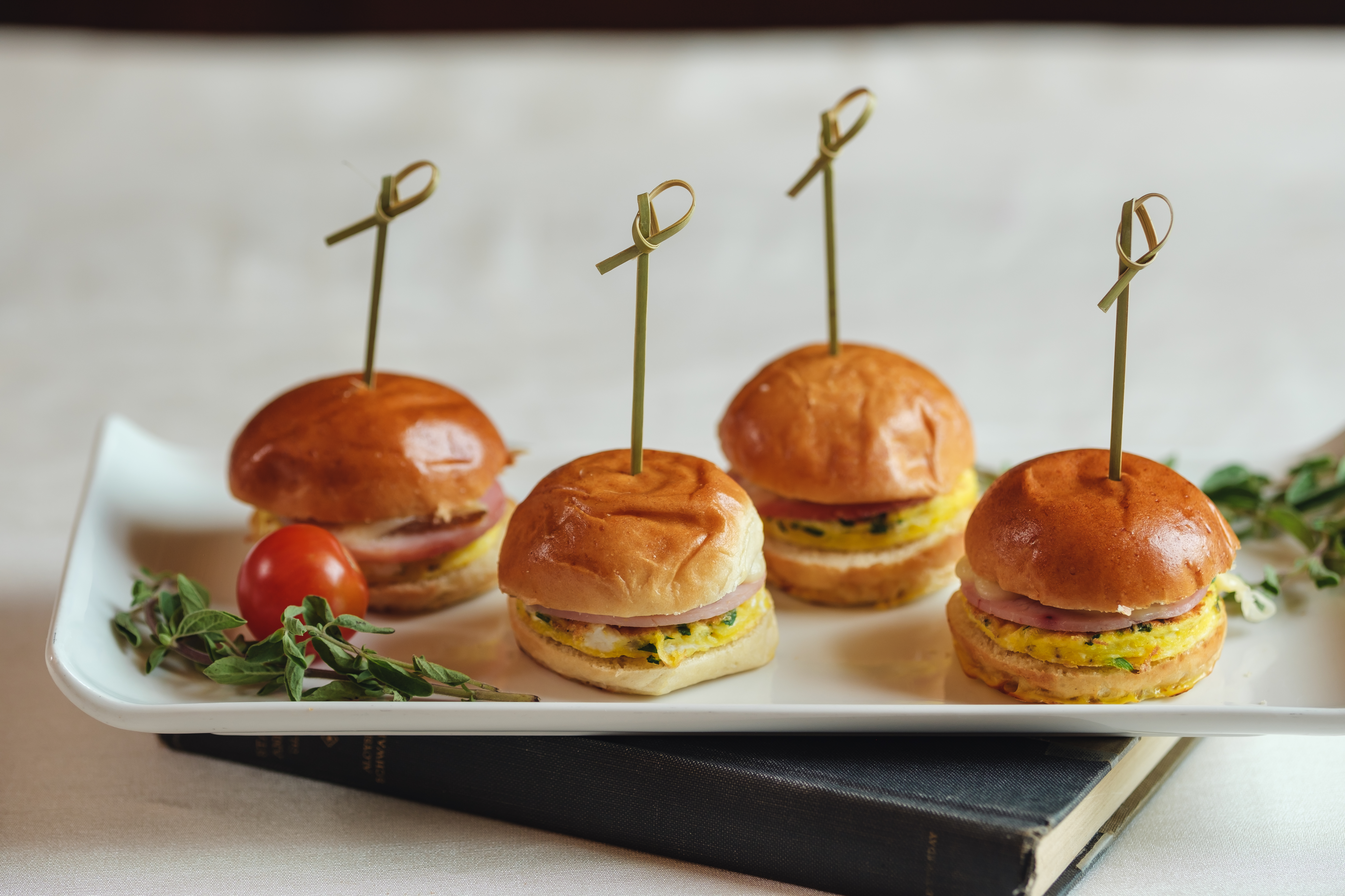 a plate of food on a table