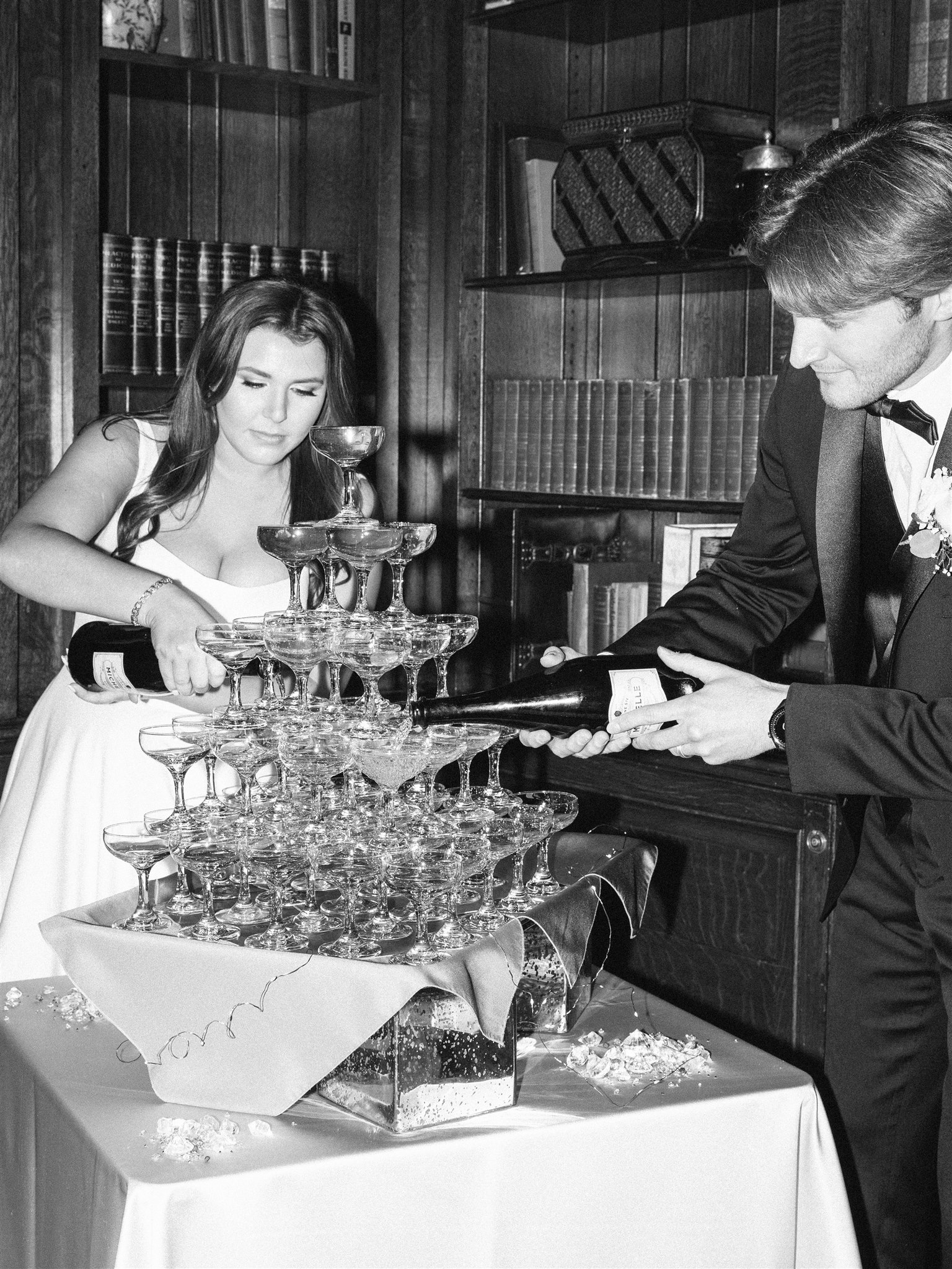 a man and a woman sitting at a table