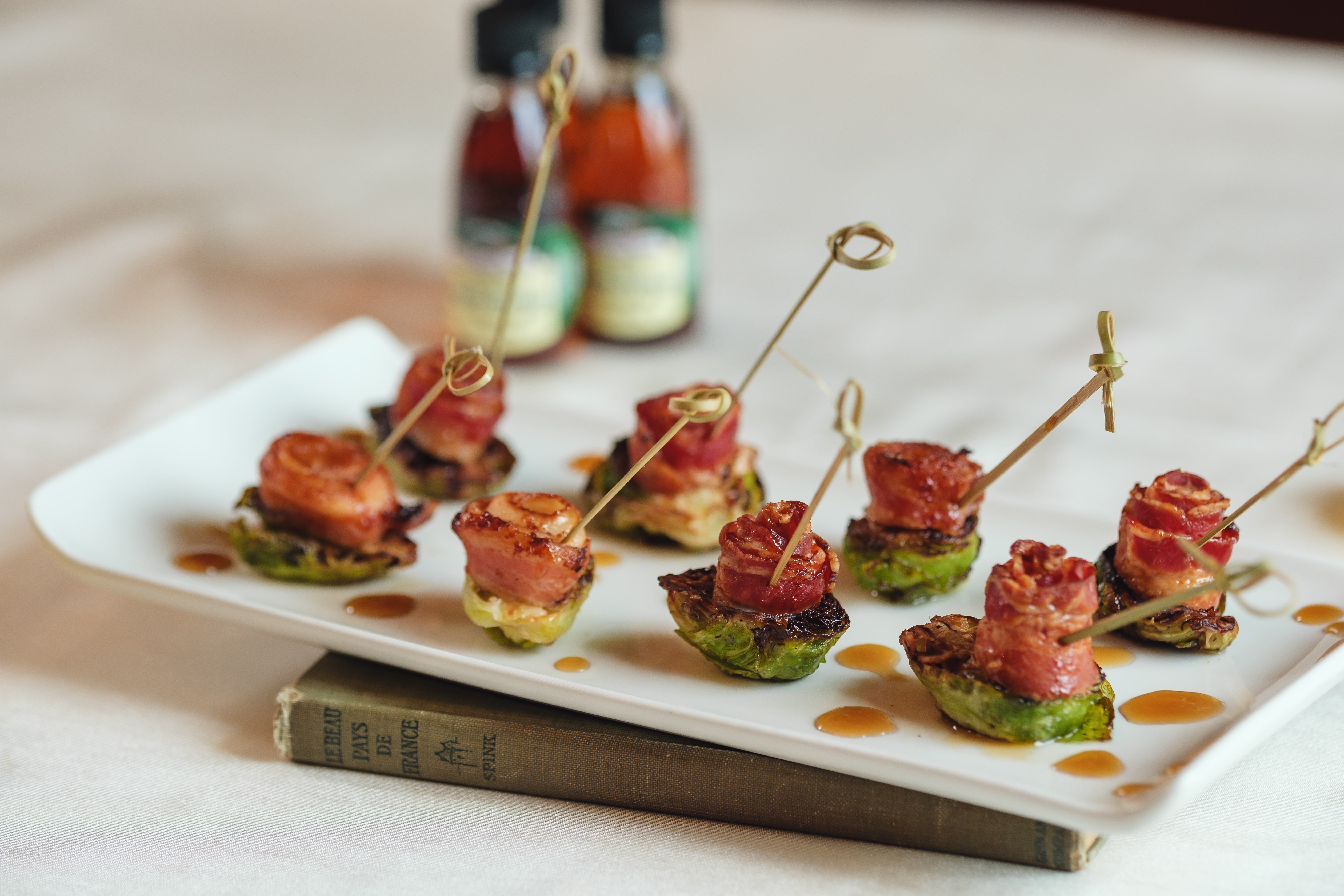 a plate of food on a table